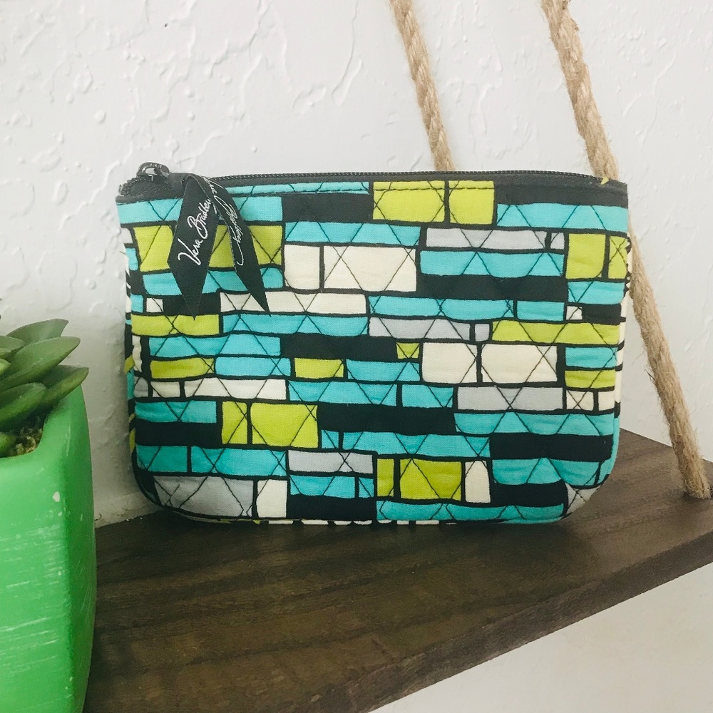 Very Bradley Zipper Pouch Island Blooms Pattern